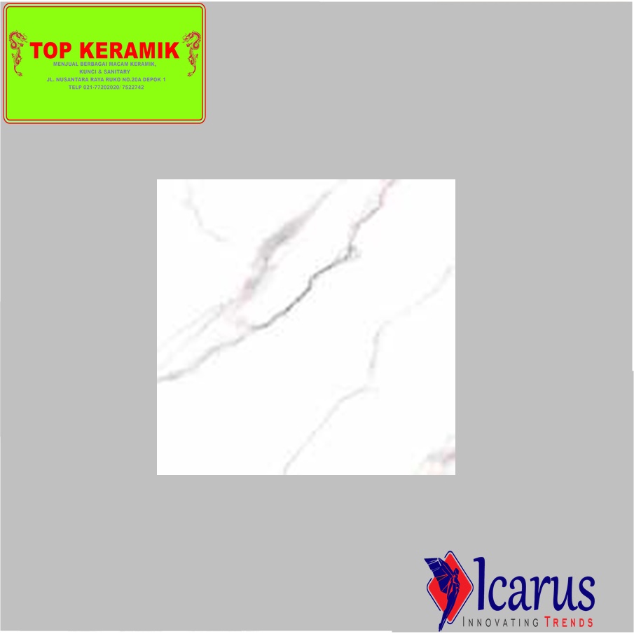 Keramik Lantai Icarus 50x50 Alekto White
