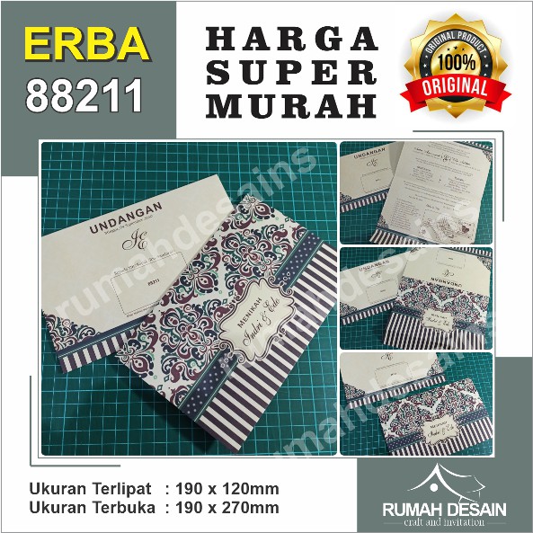 Blanko Undangan Kosong ERBA 88211 ( Harga Termurah ) Produk Original 100%