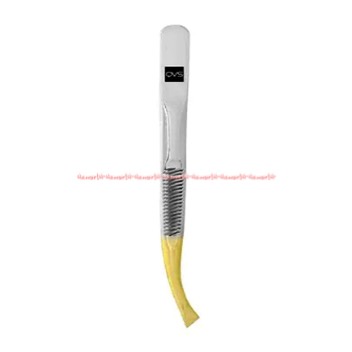 Qvs Slent Tweezer Easy View Tip 24Carat Pingset Cabut Bulu Bahan Stainless Steel Gold Qveest Twee Zer