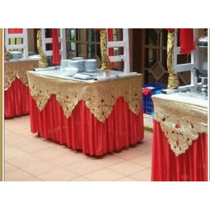 PONI DEKORASI PERNIKAHAN pelamin  meja/ 4mtr ,dekorasi perlengkapan pesta/pengantin