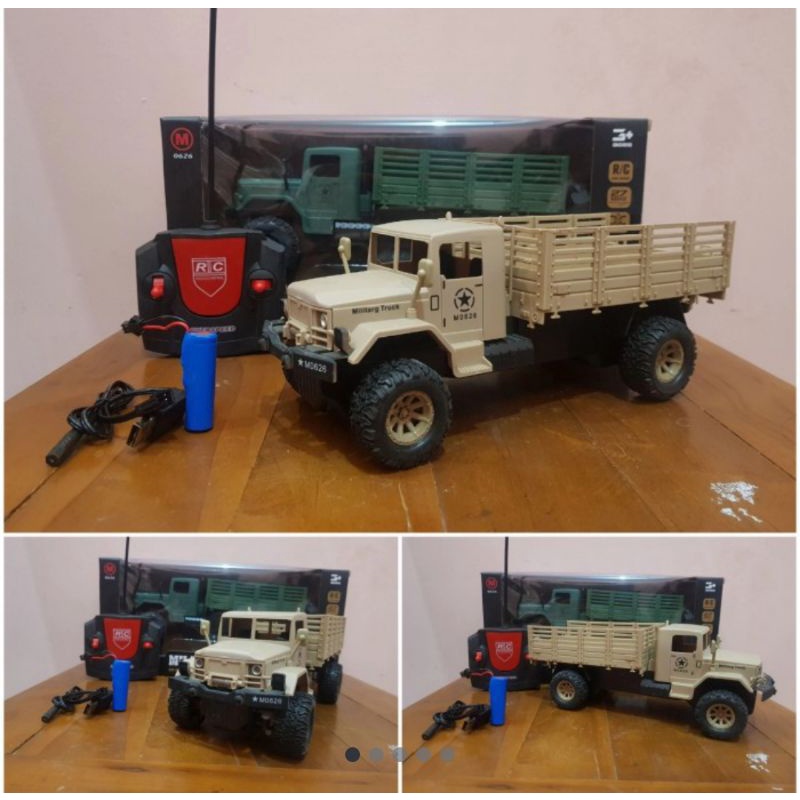 Mainan Mobil Remot - RC Car Truk Tentara Militer