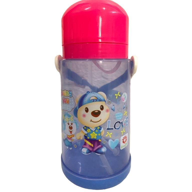 Botol Air Minum karakter 750ml Bpa Free food grade warna warni transparan Sunlife