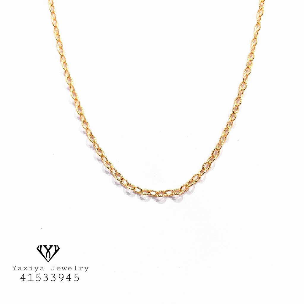 

Kalung Rantai nuri burik perhiasan imitasi warna gold 18K 628