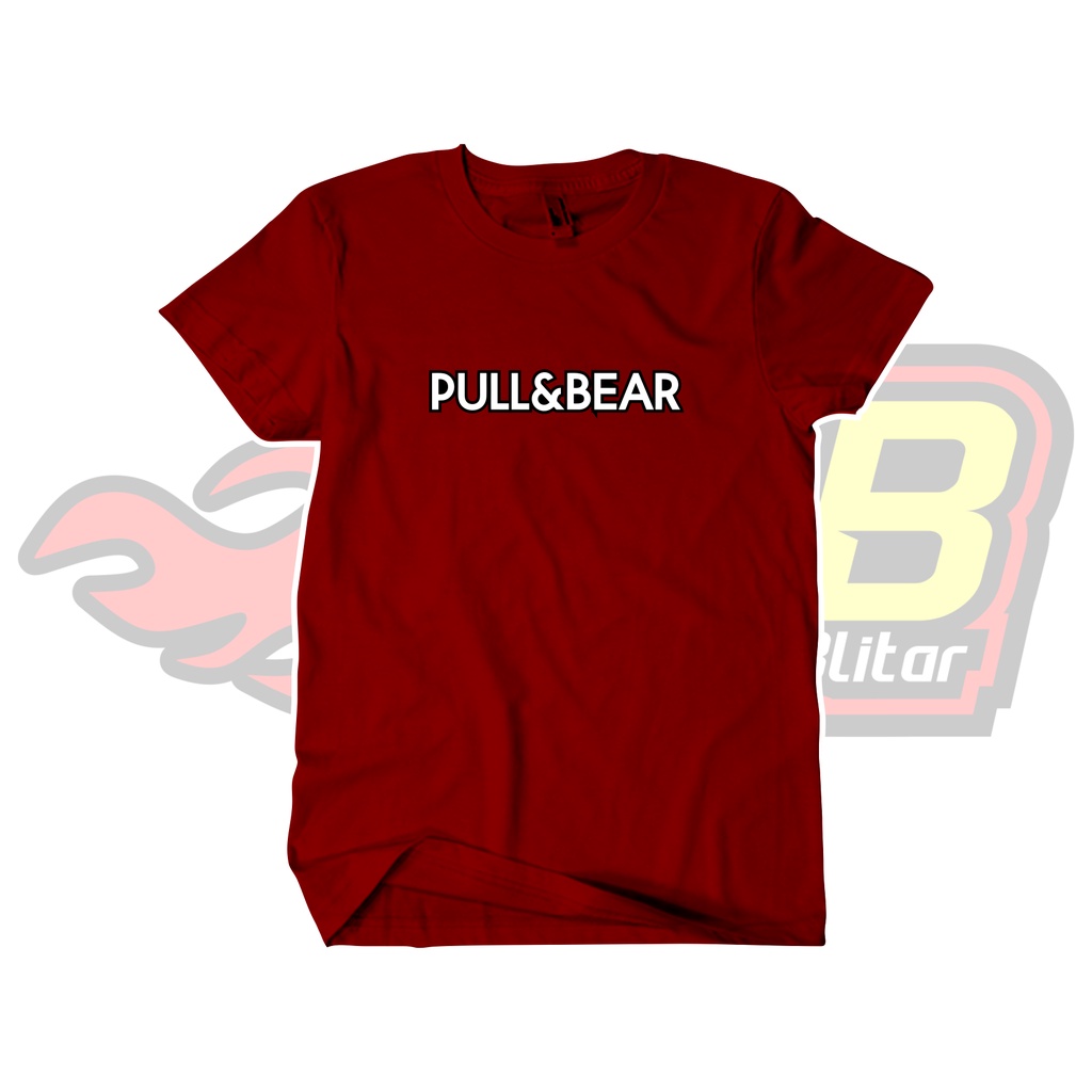 Kaos Distro Pria Katun Pull &amp; Bear