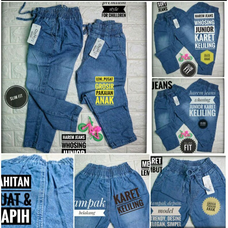 BAGGY PANTS JEANS ANAK"//CELANA JEANS WASH ANAK"