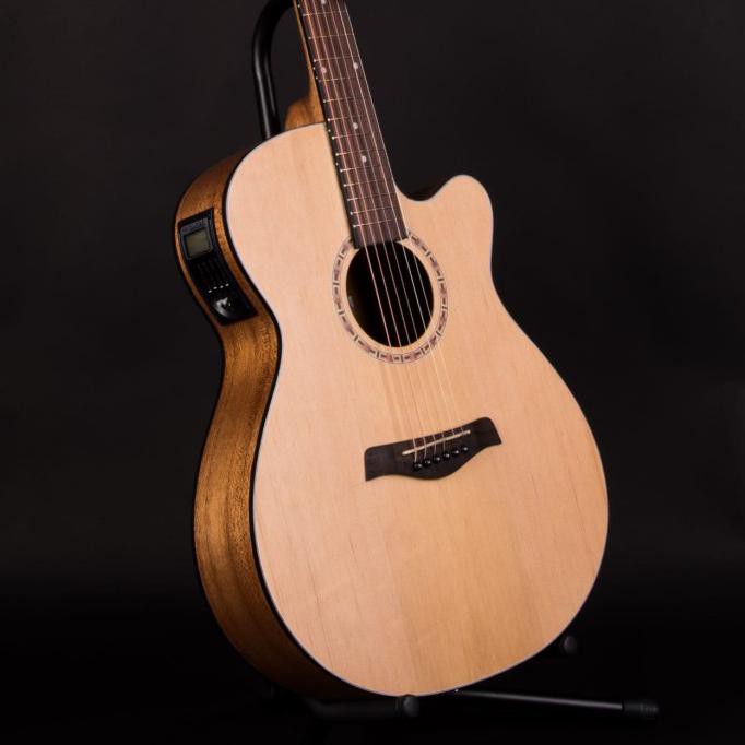 Gitar Akustik Elektrik Mandalika Premium Eq Lc Prener Paket Lengkap