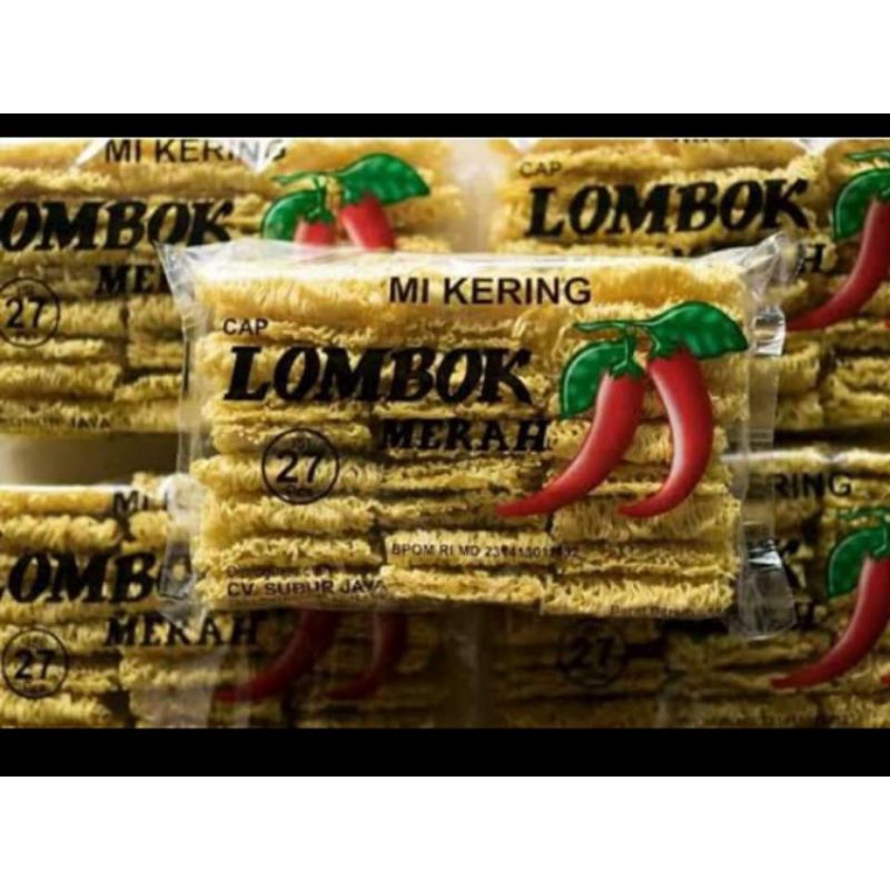 

mie Lombok/mie cap Lombok/mie kering keriting