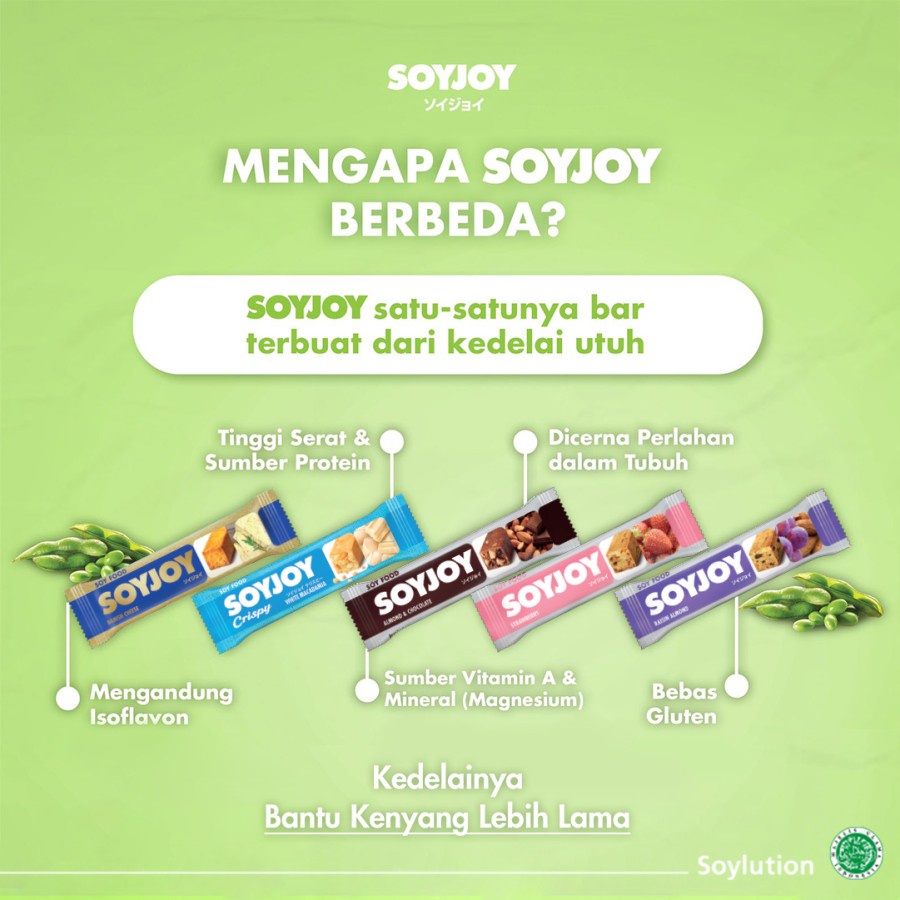 (TERMURAH) Soyjoy - Almond Chocolate Snack Sehat Rasa Almond Chocolate