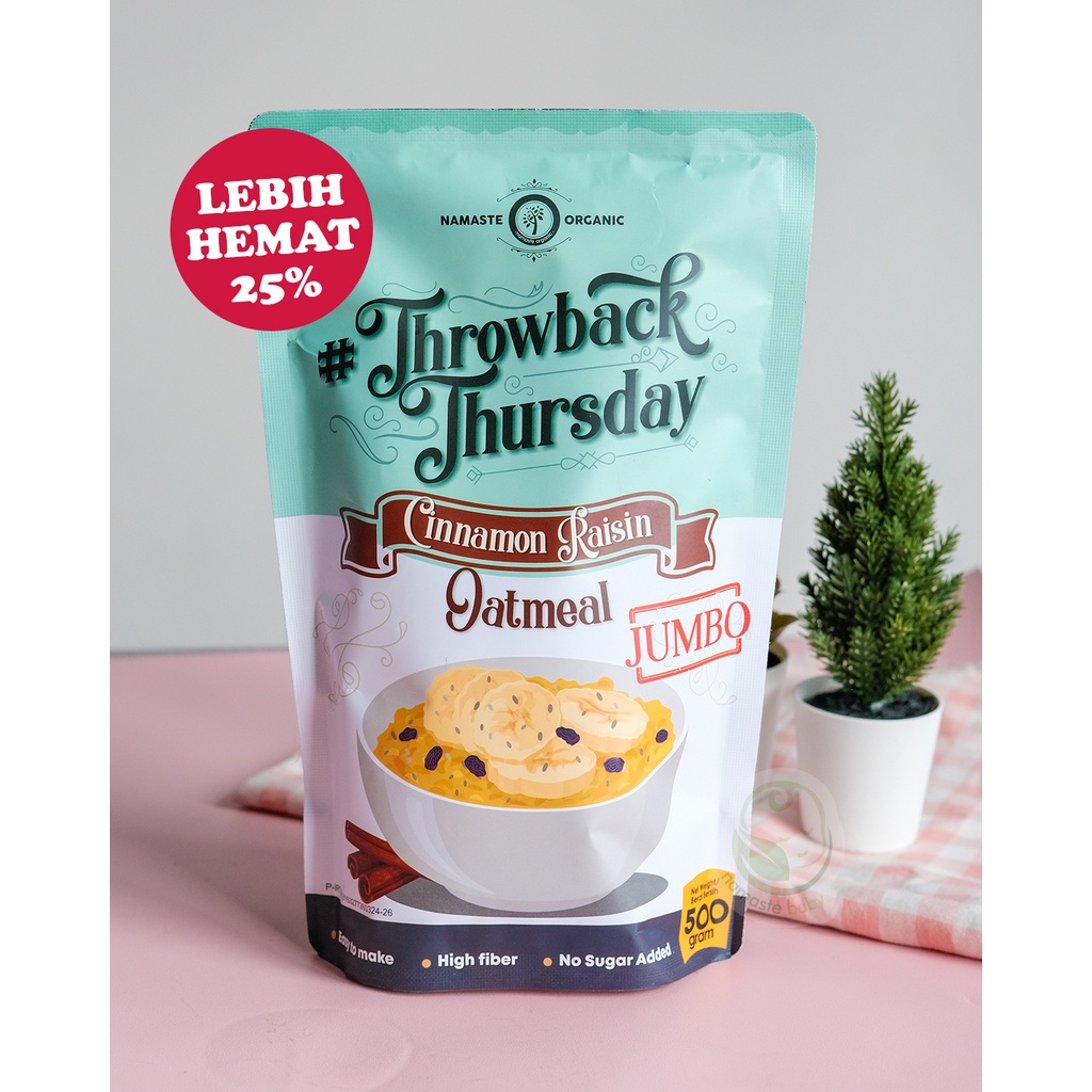 

JUMBO THROWBACK THURSDAY - CINNAMON RAISIN OATMEAL 500GR