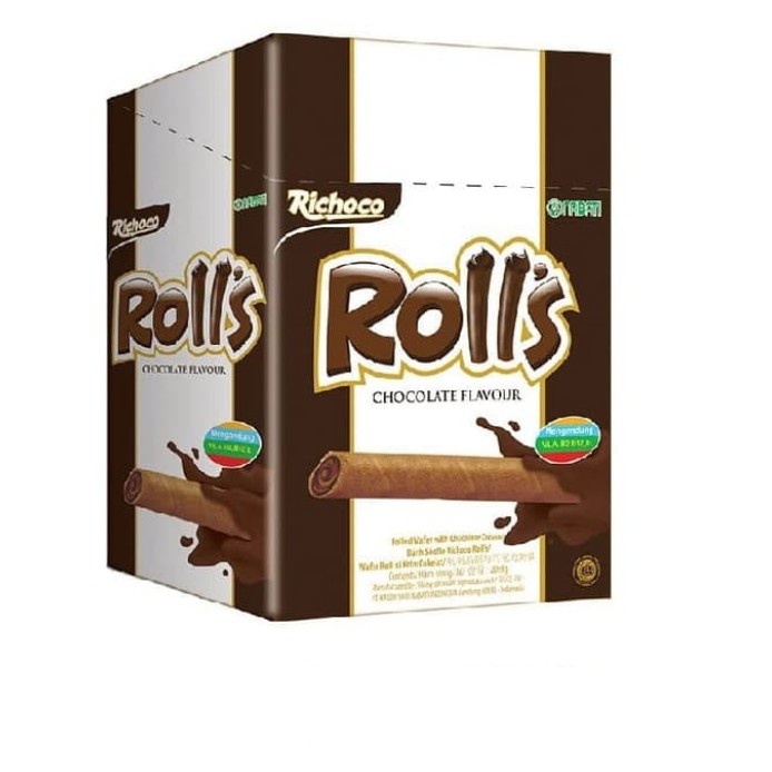 

504Omekho Richoco Nabati Rolls Coklat 20 Pcs 20Pcs 8 Gram 8Gram Jy60Jhh