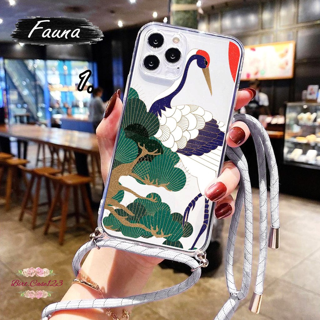 Softcase Slingcase Lanyard Bening FAUNA Xiaomi Redmi 6 6a 7 7a 8 8a 9 9a 9c Pro BC4225