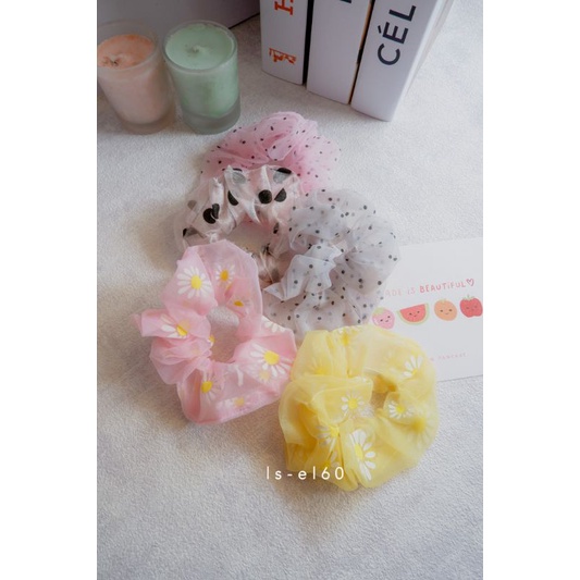 JG - IKAT RAMBUT PEREMPUAN - IKAT RAMBUT SCRUNCHIE - IKAT RAMBUT KOREA - IKAT RAMBUT DEWASA
