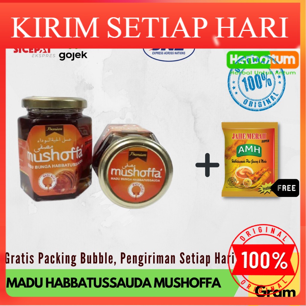 

Madu ASLI Nektar Habbatussauda | Madu Mushoffa 250 gr