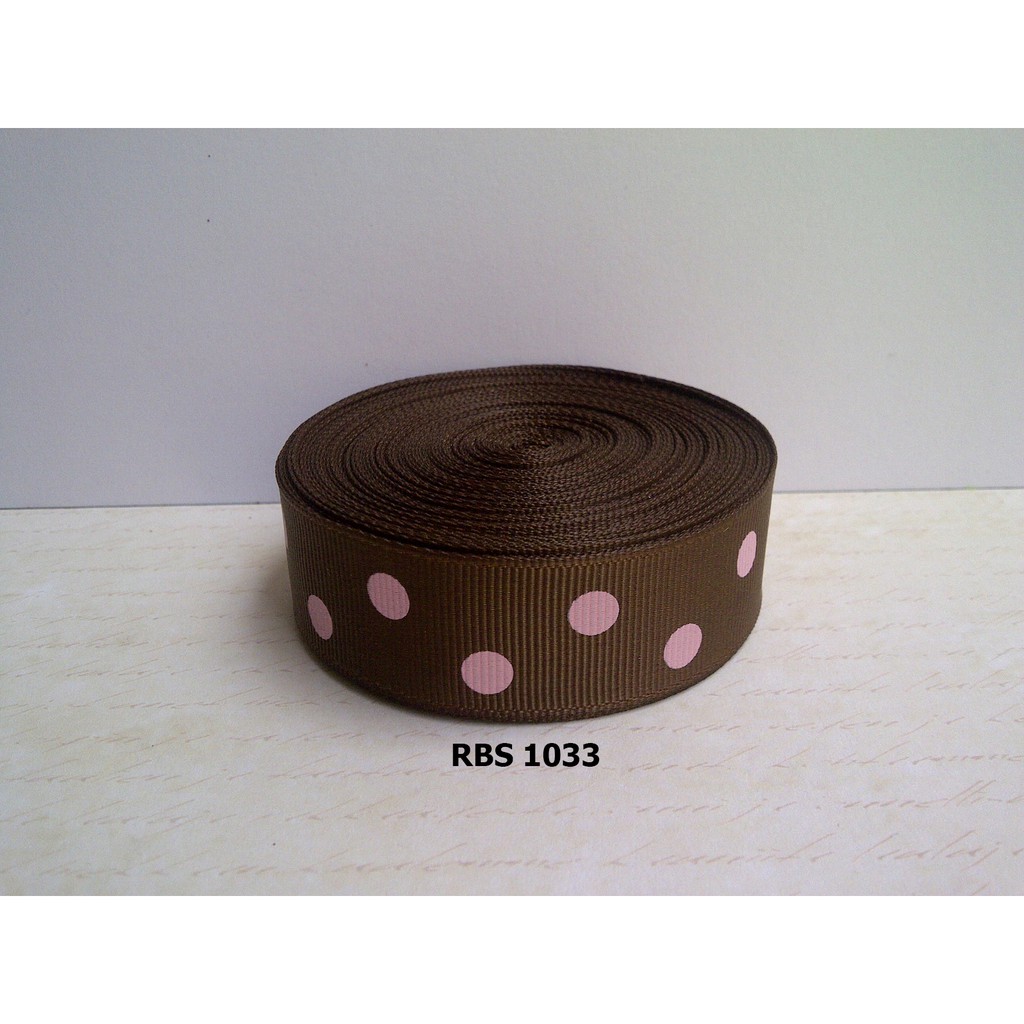 

[10 YARD] PITA GROSGRAIN MOTIF POLKADOT SALE RBS 1033