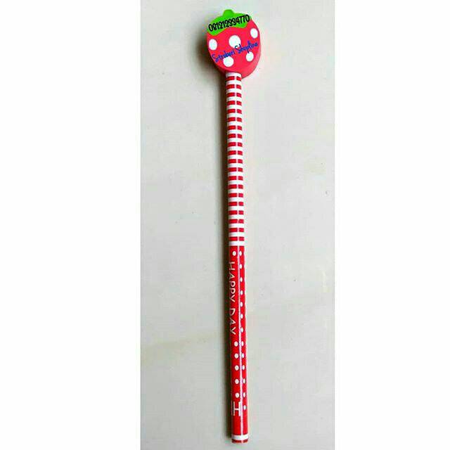 

Pensil + Penghapus Strawberry