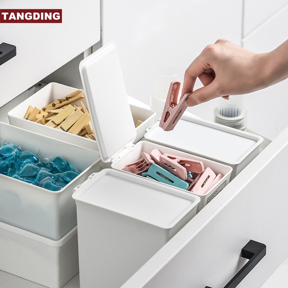 【COD Tangding】Household Lotion Storage Box Laundry Gel Beads Washing Powder Replacement Box Small Storage Box