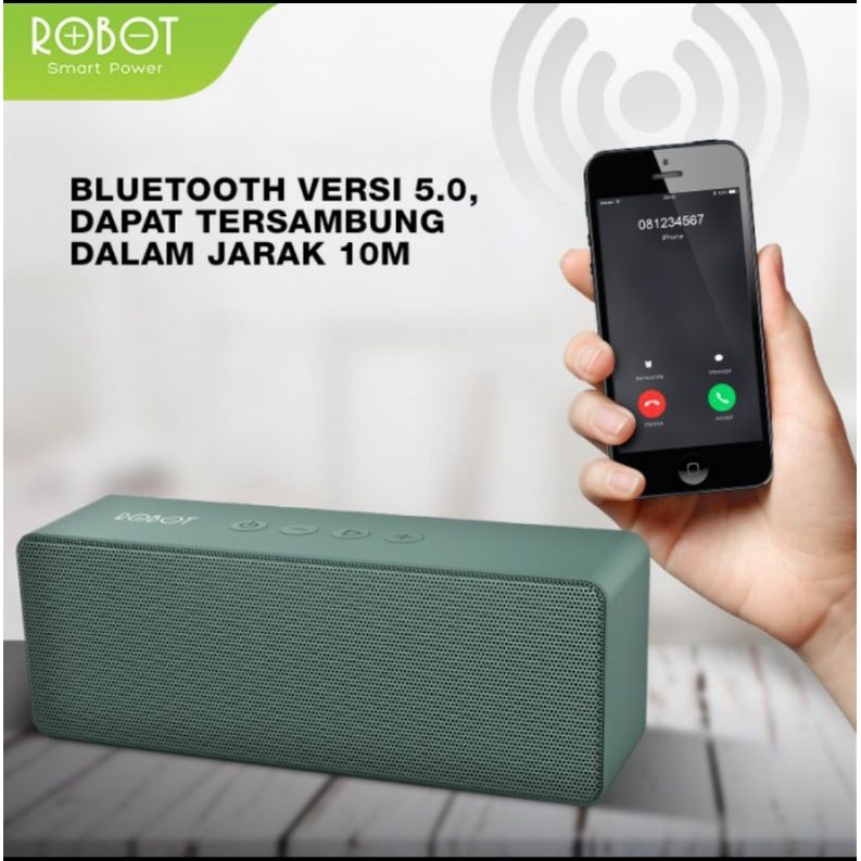 Robot RB420 Speaker Bluetooth Aux Usb Micro - Speaker Wireless Robot RB-420 Original