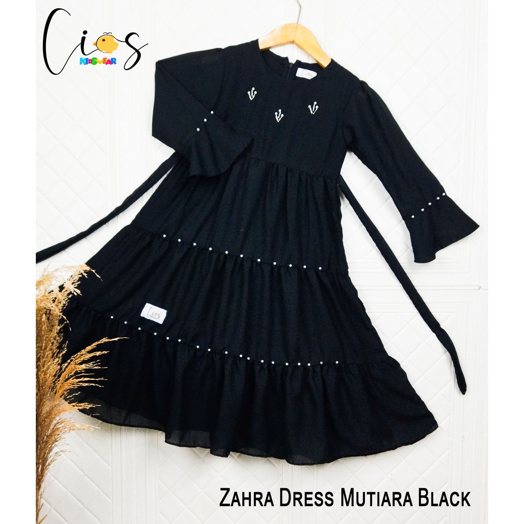 Dress Baju Pesta Gamis Ameena Zahra Mute Mutiara Anak Perempuan Umur 6 bulan - 8 Tahun PROMO