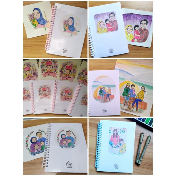 

Notebook request design cover / buku catatan custom / design cover / Notebook A5