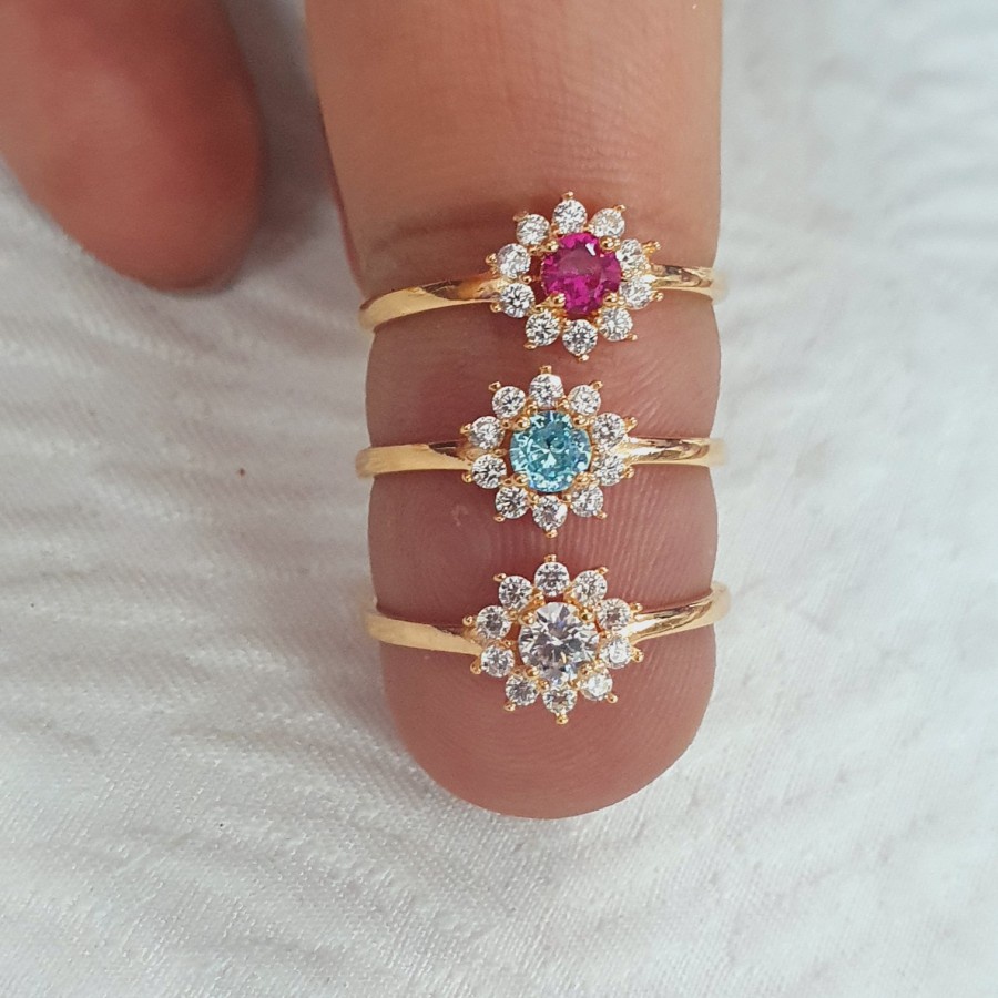 cincin model lady matahari variasi ad mata emas 70 % 70% 700 16 k