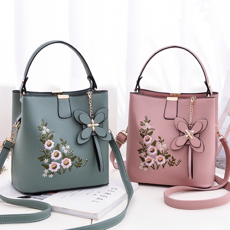 ✨✨FREE GANTUNGAN LUCU✨✨TAS WANITA CEWEK HANDBAG SELEMPANG SHOULDER WANITA IMPORT KONDANGAN LB- 194