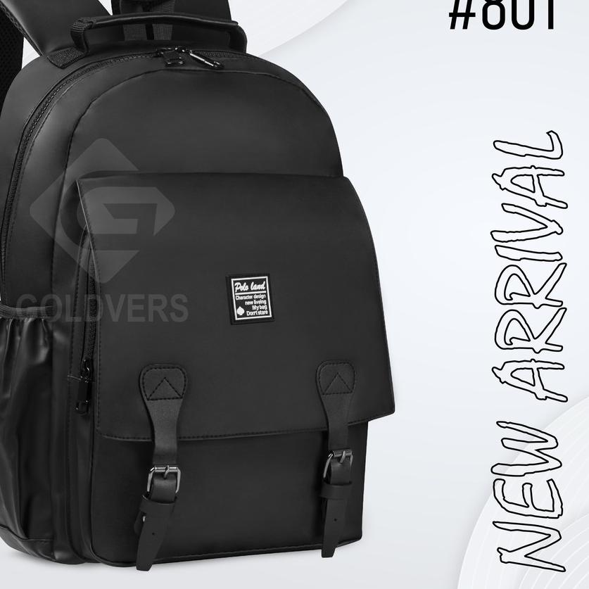 ➹ POLO LAND Ransel BackPack ORIGINAL Tas Sekolah Kuliah Ransel Laptop Gendong Pria Waterproof IMPORT