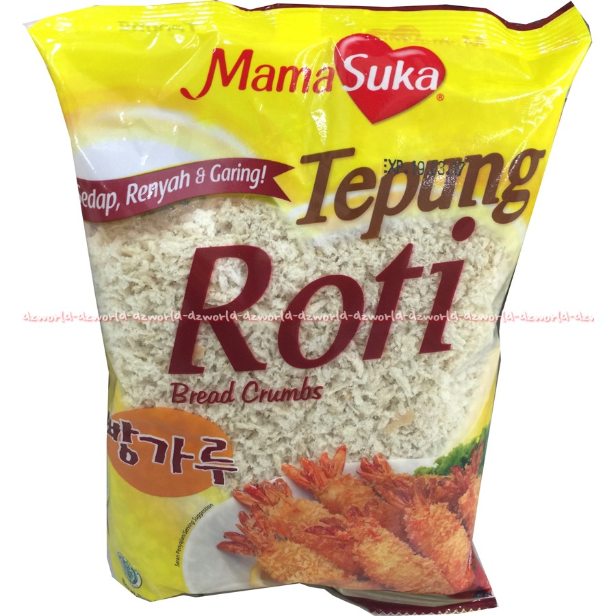 Tepung Roti Mama Suka Bread Crumbs 200gr Tepung untuk masakan Garing Kriuk