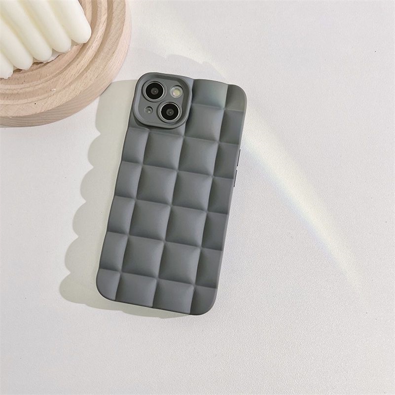 Soft Case Pelindung Tahan Banting Motif Kotak-Kotak Untuk IPhone 13 12 11 Pro Max SE 2020 Xr X Xs Max 7 8 6 6s Plus