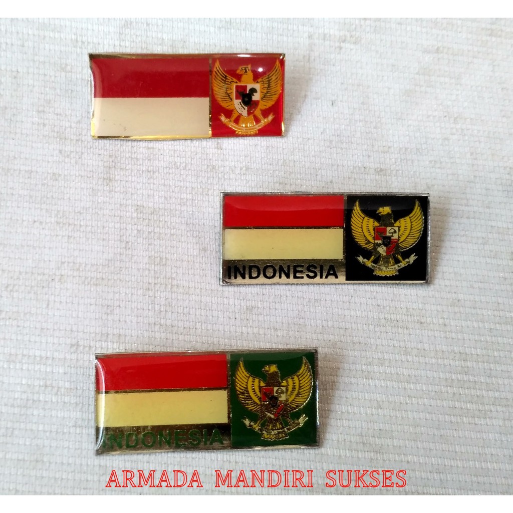 Pin Garuda Indonesia Bendera - Pin Pancasila - Bros Garuda Pancasila - Pin Paskibra