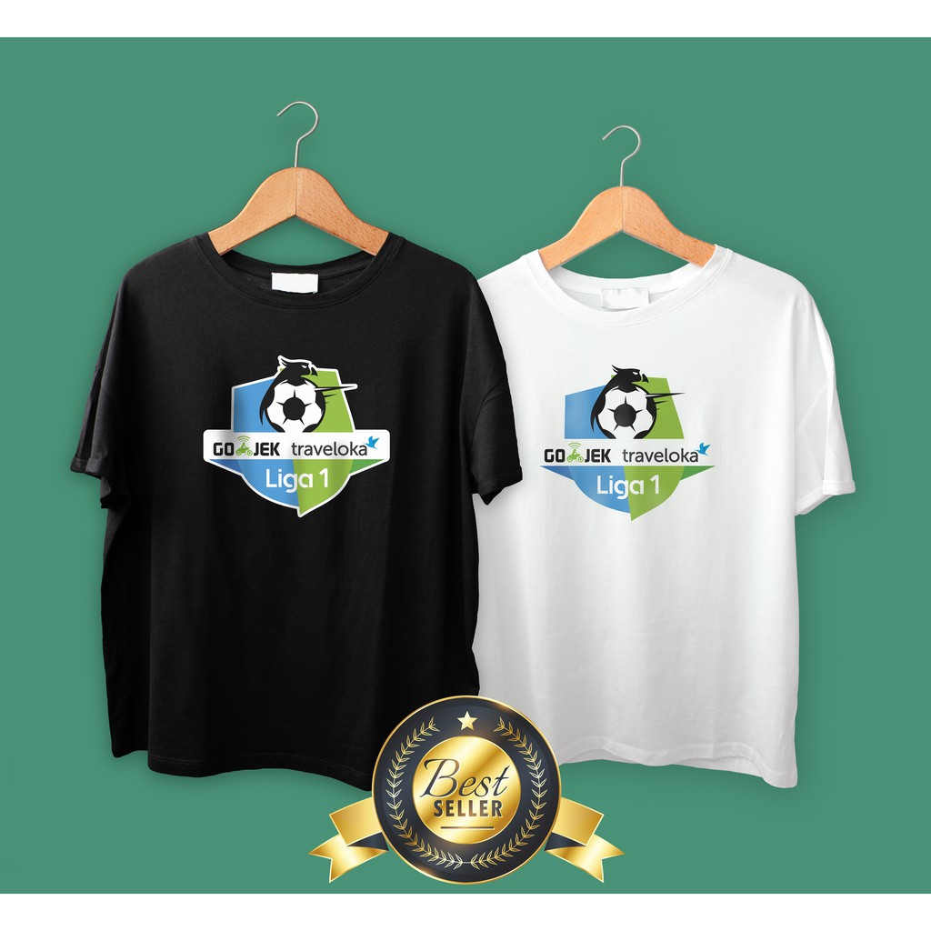 Kaos/T-shirt Gojek Traveloka Liga 1 / O neck / Lengan Pendek