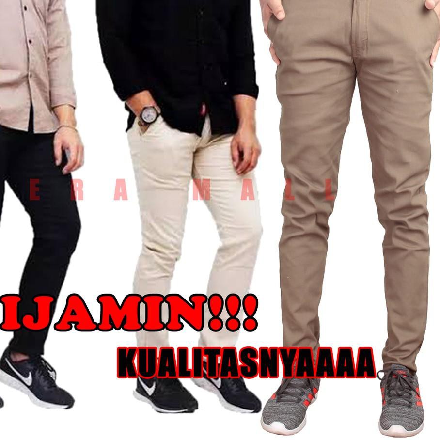 Dapatkan Sekarang Celana  Chino  Panjang Pria Casual Kerja 