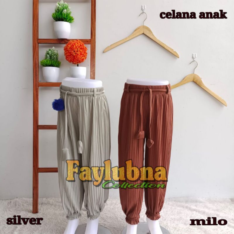 CELANA JOGER PLISKET ANAK 4-10 TAHUN/CELANA ALADIN ANAK/CELANA JOGER ANAK/FASHION ANAK