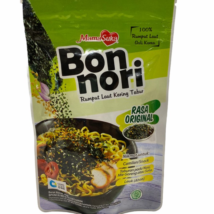 

ABON- BON NORI 60 GR / MAMASUKA / SEAWEED RUMOUT LAUT TABUR / MAMA SUKA -MAKANAN-KERING.