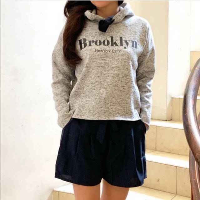 Brooklyn hoodie crop