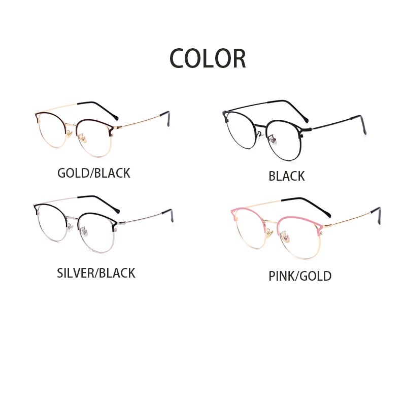 Photochrmic Anti Radiasi Eyeglasses Cat Eye Frame Women Men