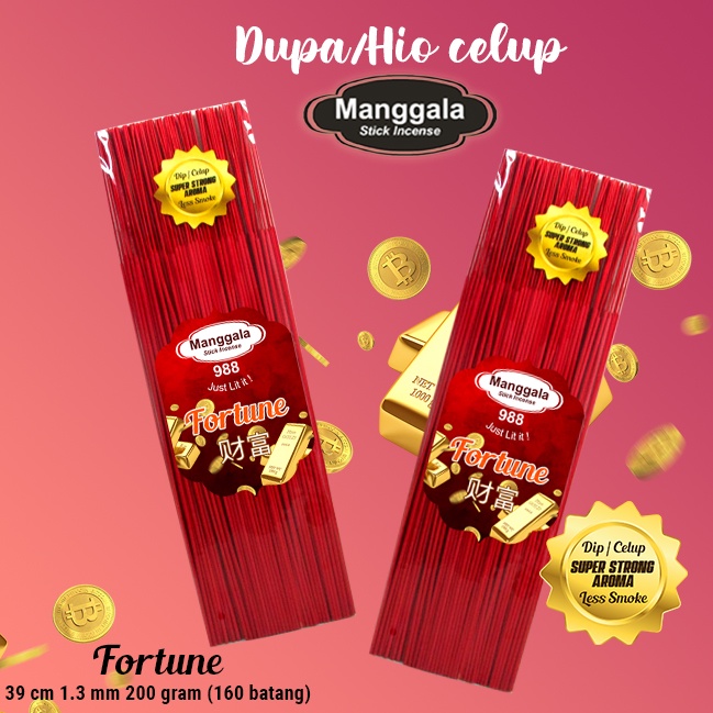 Dupa / Hio Wangi Fortune Manggala Stick Merah 39 cm 200 gr