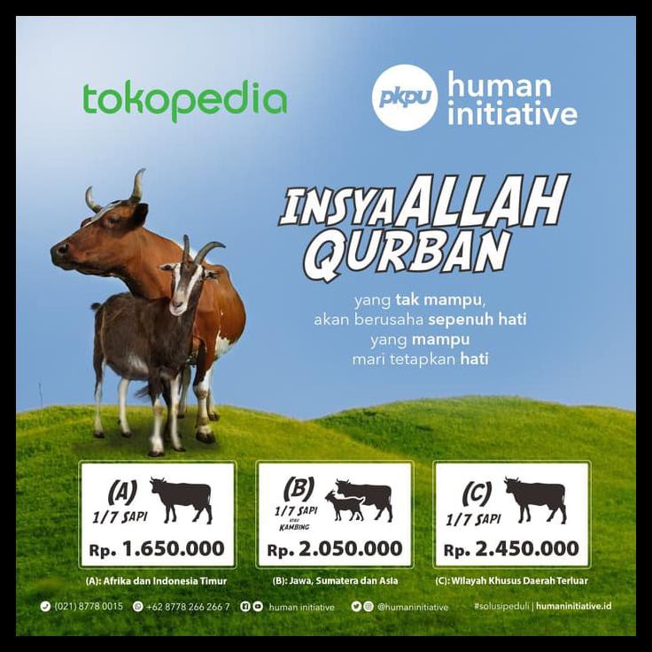 

HOT SALE Qurban 1/7 sapi Tipe A terjamin