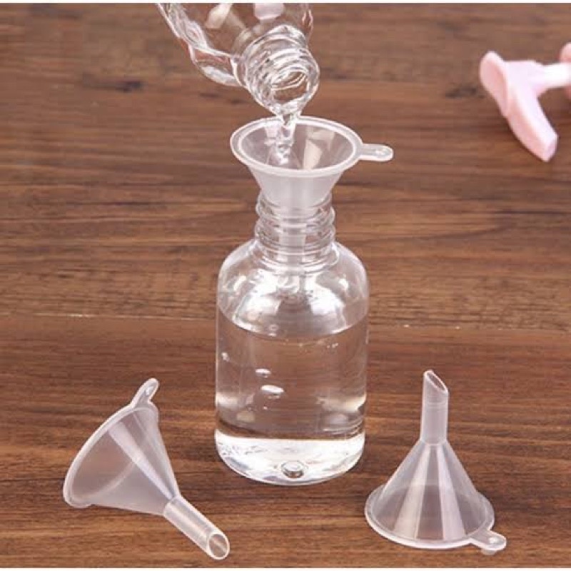 Corong mini Plastik Funnel Minyak Parfum Oil Saringan Botol Kecil