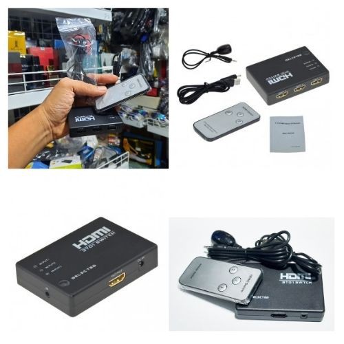 HDMI 1.4 Spliter Switch 3 Port Input With Remote Full HD 1080P 111158