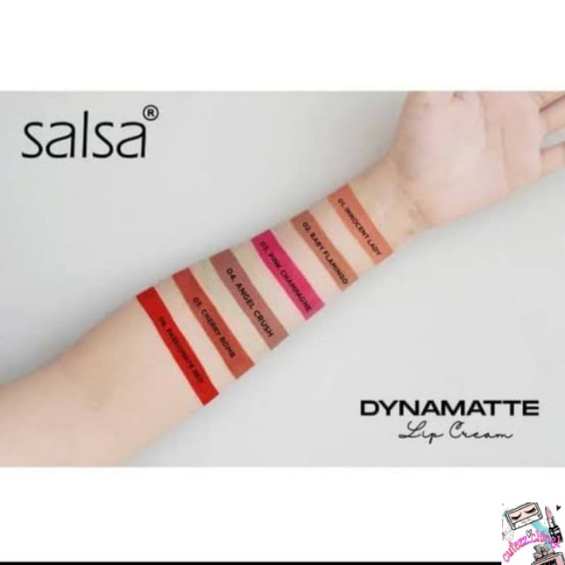 ☃️Cutezz_Ching1☃️Salsa Dynamatte Lip Cream 5g - Lip Cream Matte