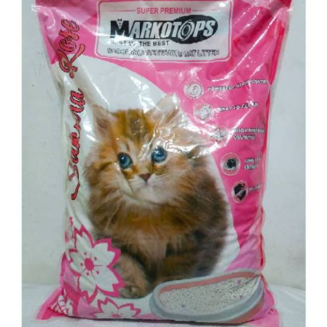 Pasir Kucing Markotops 5.5 Liter Markotop Litter Gumpal Clumping Wangi