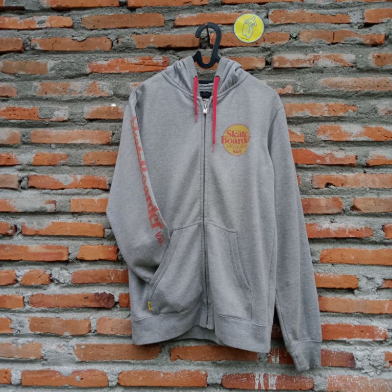 Zip hoodie vans x skatemag second original