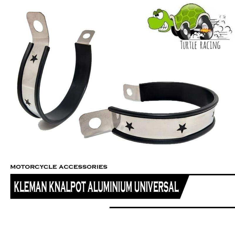 Kleman Knalpot Msx Ukuran 3.5 Inch Motif Bintang Universal Untuk Semua Motor