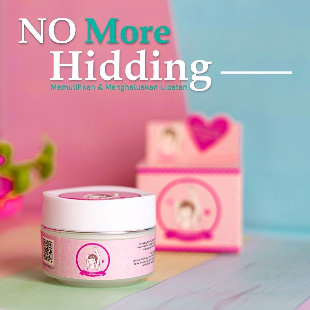 Underarm Inner Thigh Lightening Cream MS GLOW/ Cream ketiak / UNDERARM MS GLOW BPOM