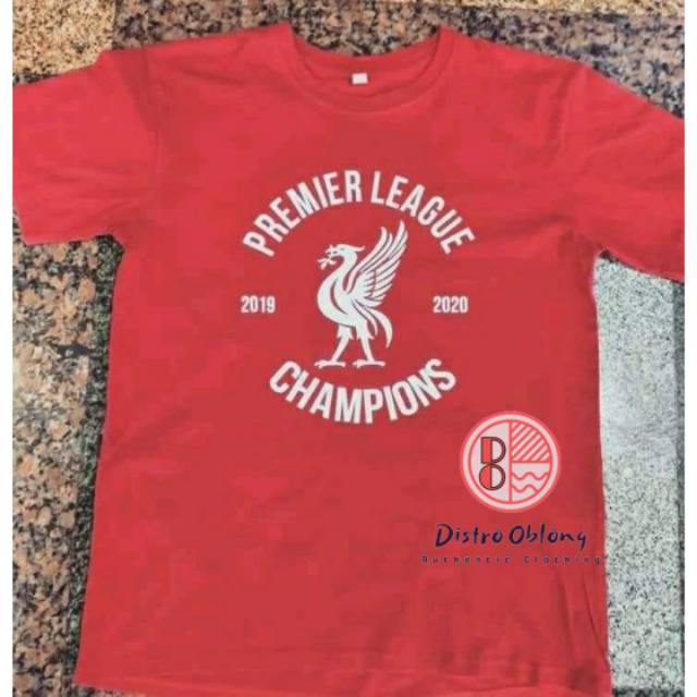 Kaos Baju Tshirt Distro Liverpool Juara BpL Premier League 2019-2020 Pakaian