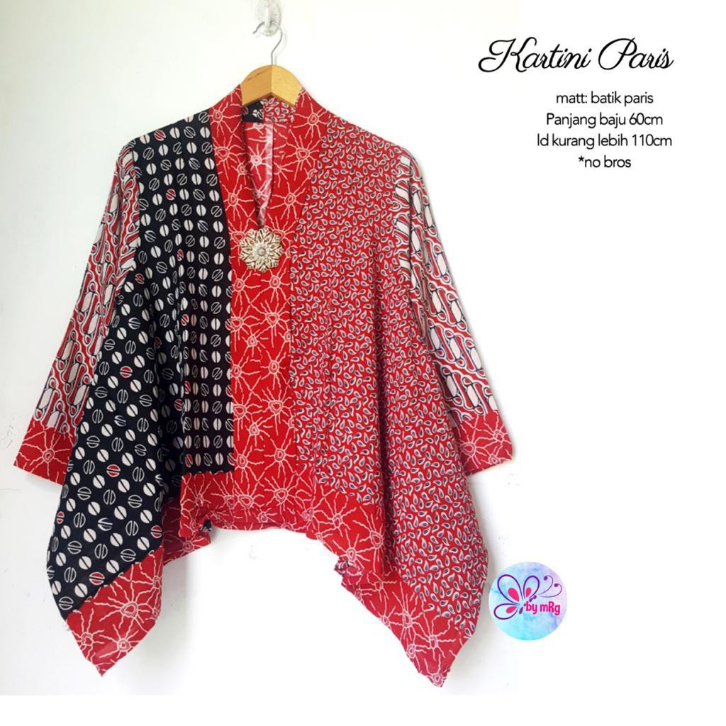 Blus kartini paris ori batik solo atasam trendy blus wanita