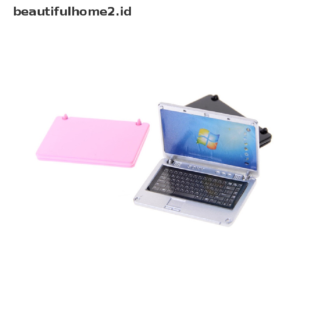 (beautifulhome2.id) Miniatur Laptop 3 Warna Aksesoris Rumah Boneka 1 / 12