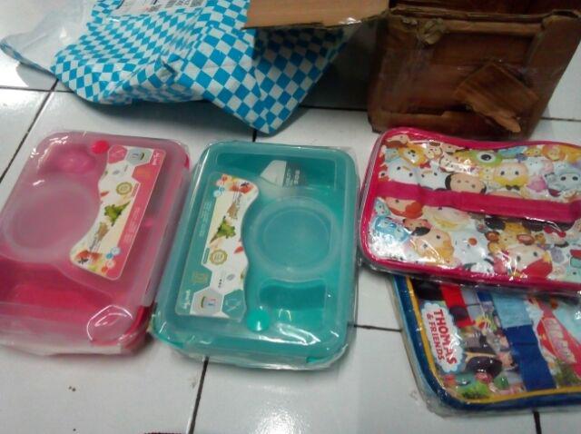 Paket Yooyeee Sup Lunch Box Dan Lunch Bag Karakter