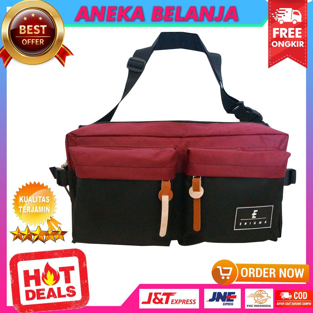 New Arrival Tas Selempang Model Terbaru Keren Khusus Cowok Berkaulitas Tas Hangout Workout Ekonomis