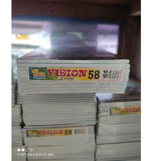 

Terbaru.. buku vision 58 lembar 1 pak/10 buku